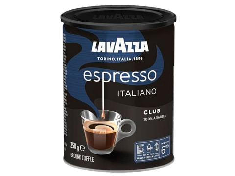 Кофе LAVAZZA CLUB молотый, мет.банка 250г Кофе LAVAZZA CLUB молотый, мет.банка 250г