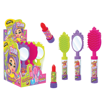 Аксессуары для девочки леденец (помада,зеркало,расчёска) MY STAR LIPSTICK Johny Bee 12шт Аксессуары для девочки леденец (помада,зеркало,расчёска) MY STAR LIPSTICK Johny Bee 12шт