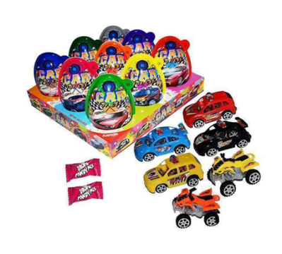 Игрушка с леденцами Машинка в яйце 9 Small Car Eggs 8*9шт*10гр Игрушка с леденцами Машинка в яйце 9 Small Car Eggs 8*9шт*10гр