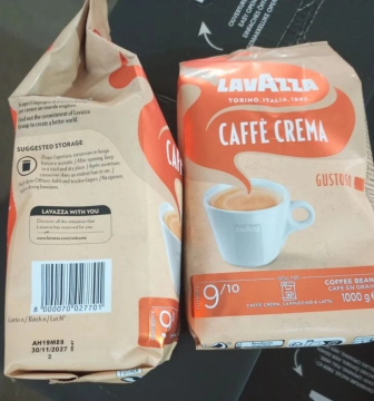 Кофе LAVAZZA 1кг CAFFE CREMA GUSTOSO в зернах, пакет *6шт