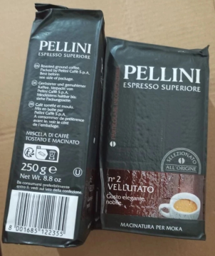 Кофе PELLINI 250г Espresso Superiore Vellutato №2 молотый, пакет *20 шт.