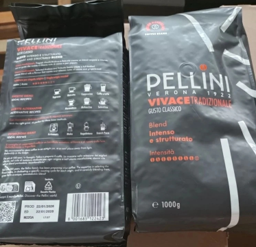 Кофе PELLINI 1кг Espresso Bar Vivace в зернах, пакет *6шт