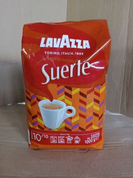 Кофе LAVAZZA 1кг SUERTE в зернах, пакет *6шт