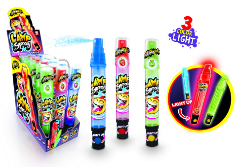 Жидкая конфета Lamp spray (спрей) с подсветкой 18шт Johny Bee