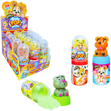 Леденец Dip n Lick Pets Pop Dipper Johny Bee 12 шт Леденец Dip n Lick Pets Pop Dipper Johny Bee 12 шт