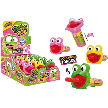 Леденец в чехле Лягушка (Frog Pop) 12шт JohnyBee Леденец в чехле Лягушка (Frog Pop) 12шт JohnyBee