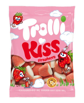 Мармелад Тролли 100г Клубничный поцелуй 22шт