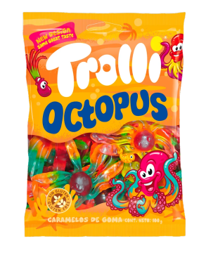 Мармелад Тролли 100г Осьминог 12шт