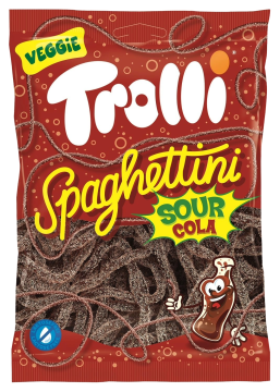 Мармелад Тролли 100г Мармеладное спагетти кислая Кола 30шт VEGAN