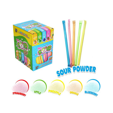 Шипучка в трубочке Mini sour powder straw 20*250*2гр Шипучка в трубочке Mini sour powder straw 20*250*2гр