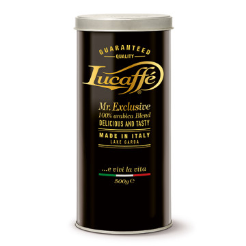 Кофе Lucaffe 500г Mr.Exclusive в зернах банка *6шт Кофе Lucaffe 500г Mr.Exclusive в зернах банка *6шт
