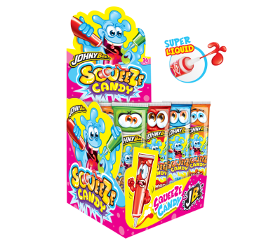 Жидкая конфета SqueeZe (в тюбике) Johny Bee 16шт Жидкая конфета SqueeZe (в тюбике) Johny Bee 16шт