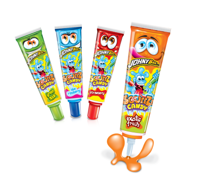 Жидкая конфета SqueeZe (в тюбике) Johny Bee 16шт Жидкая конфета SqueeZe (в тюбике) Johny Bee 16шт