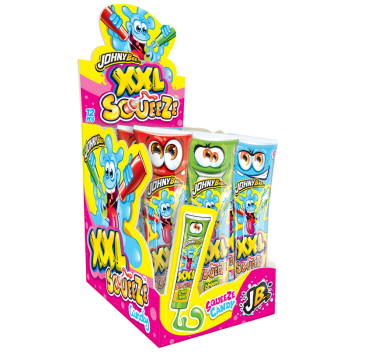 Жидкая конфета XXXL SqueeZe (в тюбике) Johny Bee 12шт Жидкая конфета XXXL SqueeZe (в тюбике) Johny Bee 12шт