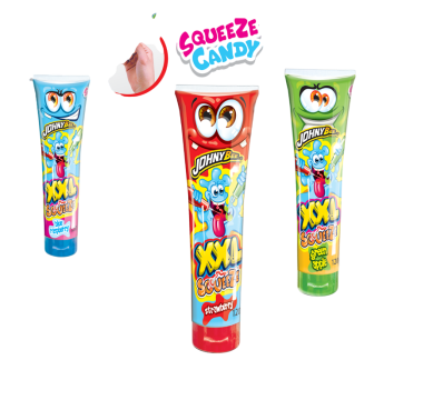 Жидкая конфета XXXL SqueeZe (в тюбике) Johny Bee 12шт Жидкая конфета XXXL SqueeZe (в тюбике) Johny Bee 12шт