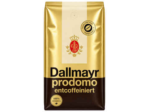 Кофе DALLMAYR PRODOMO ENTCOFFEINIERT 500г в зернах
